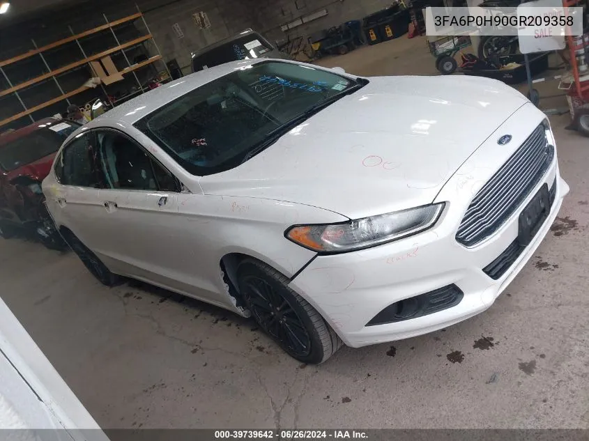 3FA6P0H90GR209358 2016 Ford Fusion Se