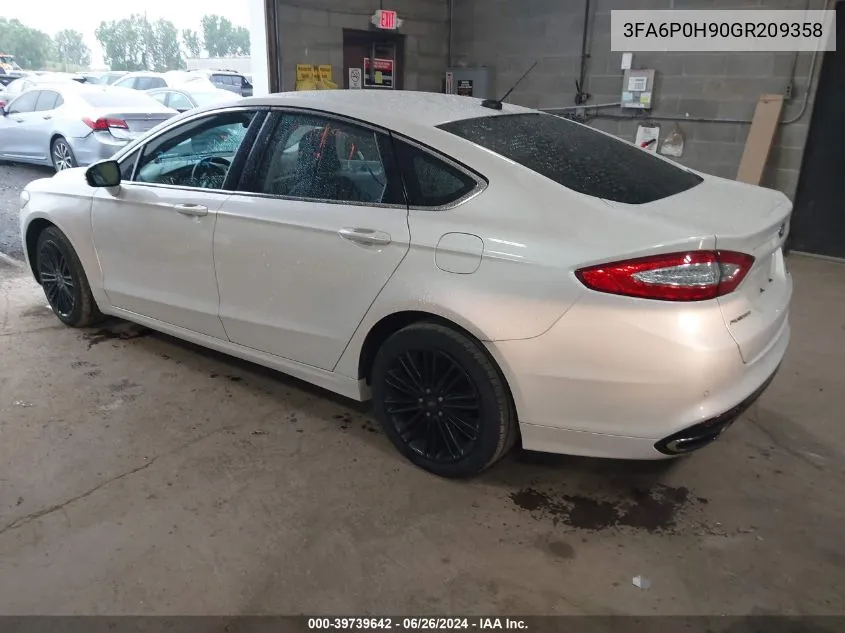 3FA6P0H90GR209358 2016 Ford Fusion Se