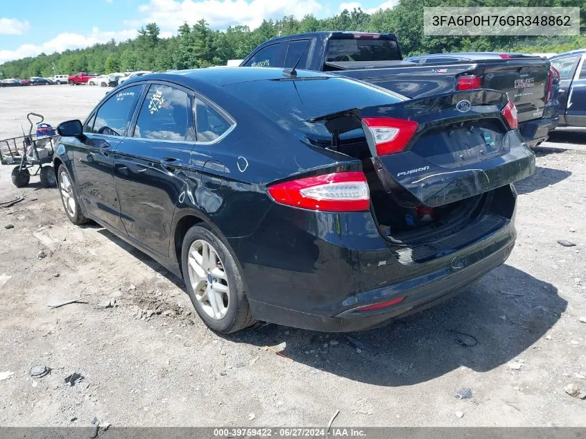 3FA6P0H76GR348862 2016 Ford Fusion Se