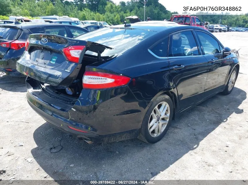 3FA6P0H76GR348862 2016 Ford Fusion Se