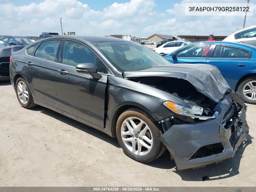 2016 Ford Fusion Se VIN: 3FA6P0H79GR258122 Lot: 39764259