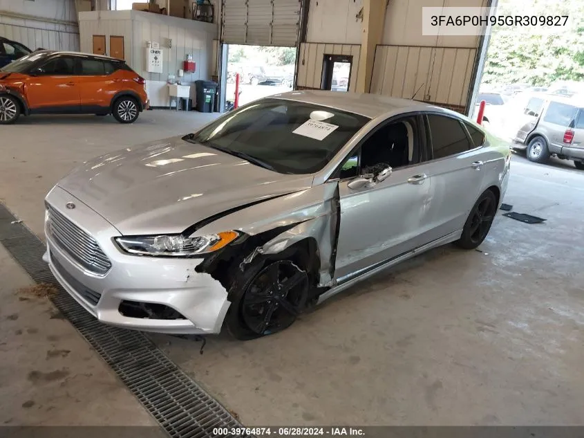 2016 Ford Fusion Se VIN: 3FA6P0H95GR309827 Lot: 39764874