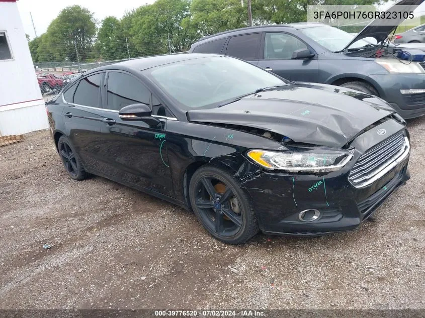 3FA6P0H76GR323105 2016 Ford Fusion Se