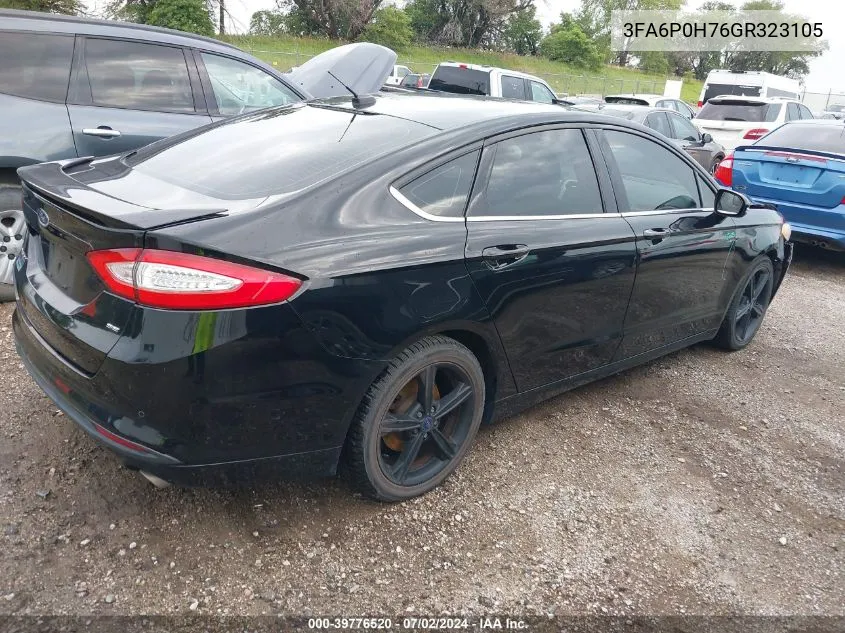 3FA6P0H76GR323105 2016 Ford Fusion Se