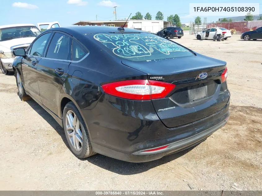 1FA6P0H74G5108390 2016 Ford Fusion Se