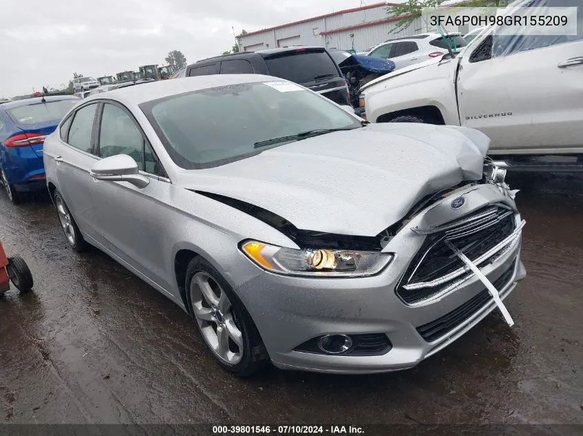 3FA6P0H98GR155209 2016 Ford Fusion Se