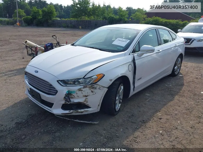 3FA6P0SU4GR357400 2016 Ford Fusion Energi Titanium