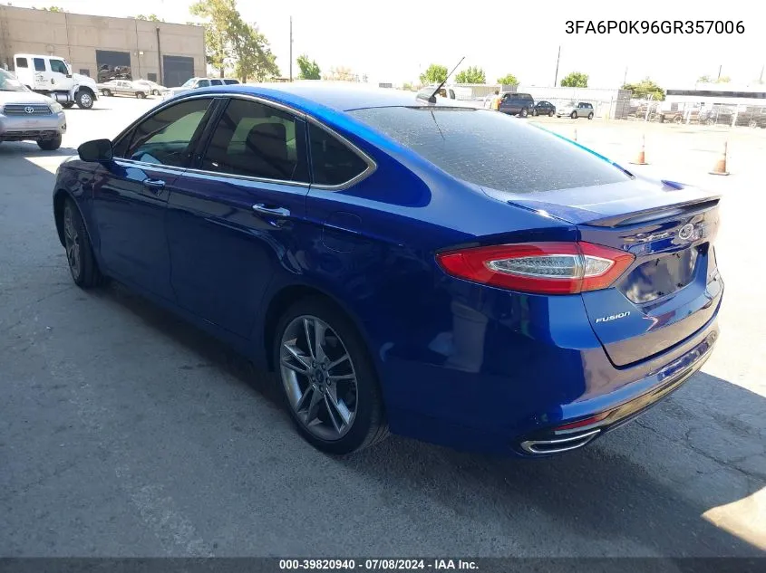 3FA6P0K96GR357006 2016 Ford Fusion Titanium