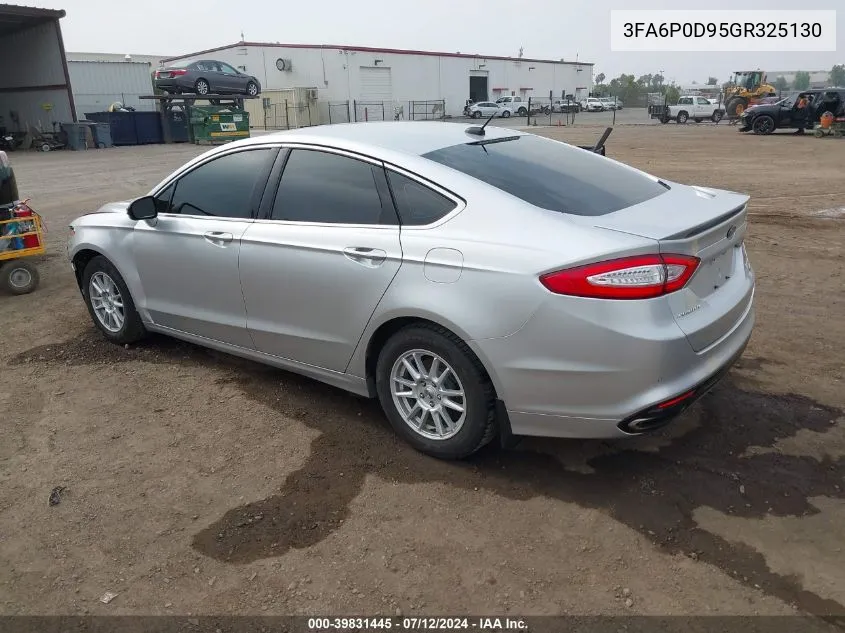 2016 Ford Fusion Titanium VIN: 3FA6P0D95GR325130 Lot: 39831445