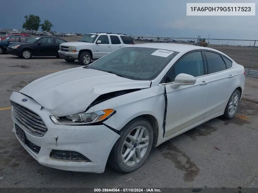 2016 Ford Fusion Se VIN: 1FA6P0H79G5117523 Lot: 39844564