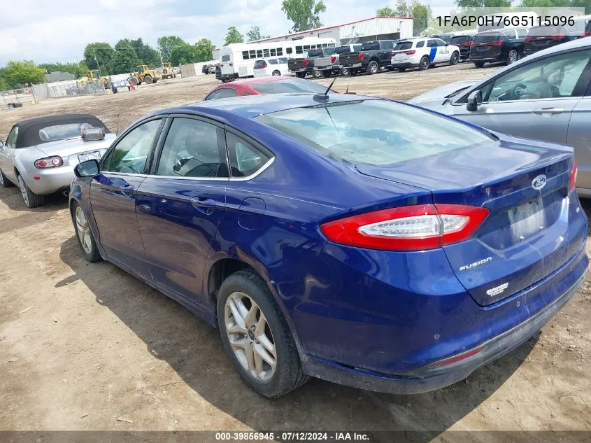 1FA6P0H76G5115096 2016 Ford Fusion Se