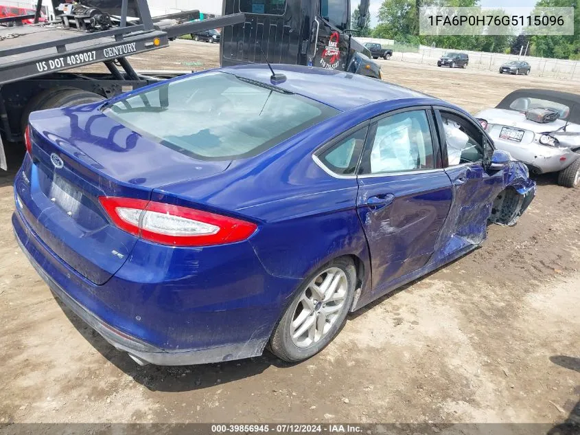 1FA6P0H76G5115096 2016 Ford Fusion Se