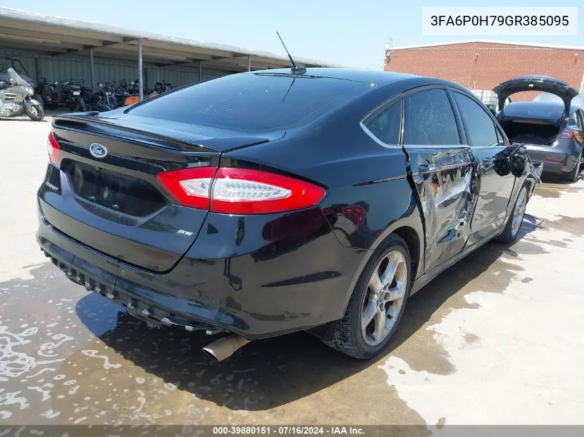 2016 Ford Fusion Se VIN: 3FA6P0H79GR385095 Lot: 39880151