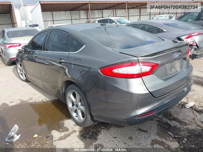 3FA6P0H72GR382734 2016 Ford Fusion Se