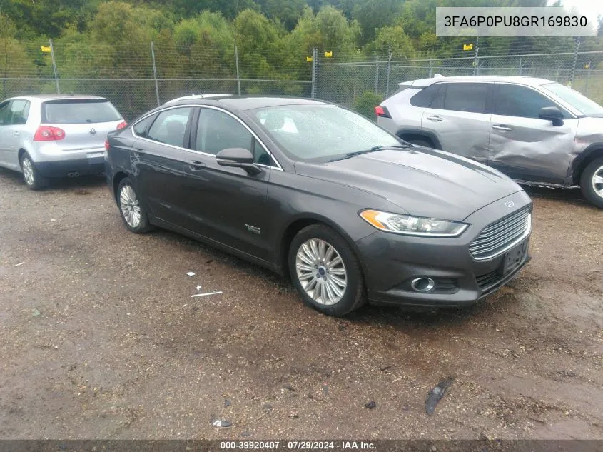 3FA6P0PU8GR169830 2016 Ford Fusion Energi Se Phev