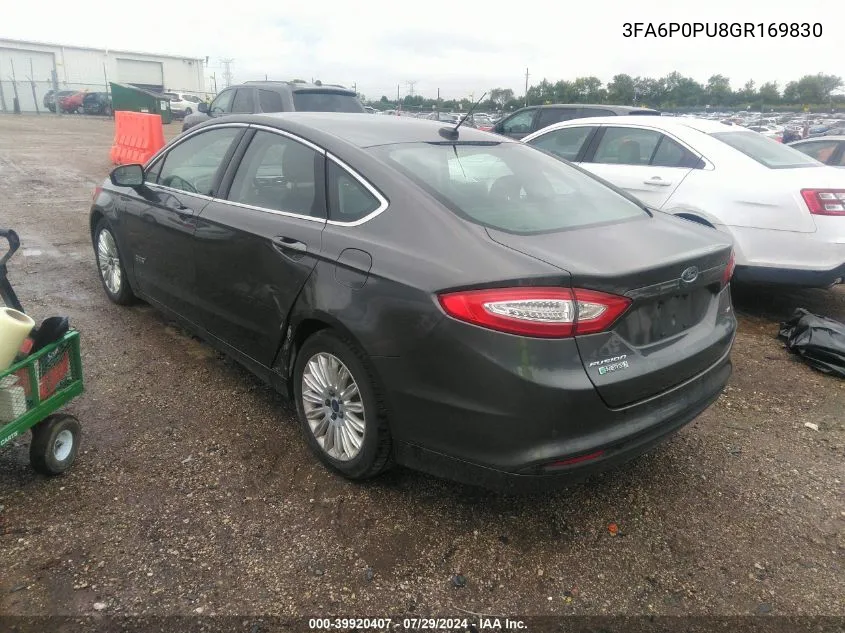 3FA6P0PU8GR169830 2016 Ford Fusion Energi Se Phev