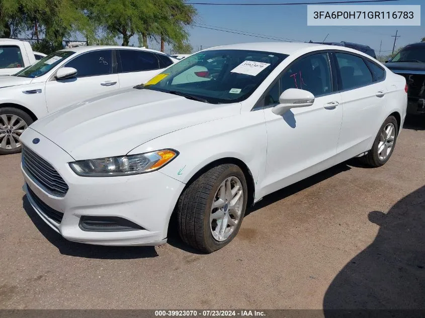 3FA6P0H71GR116783 2016 Ford Fusion Se