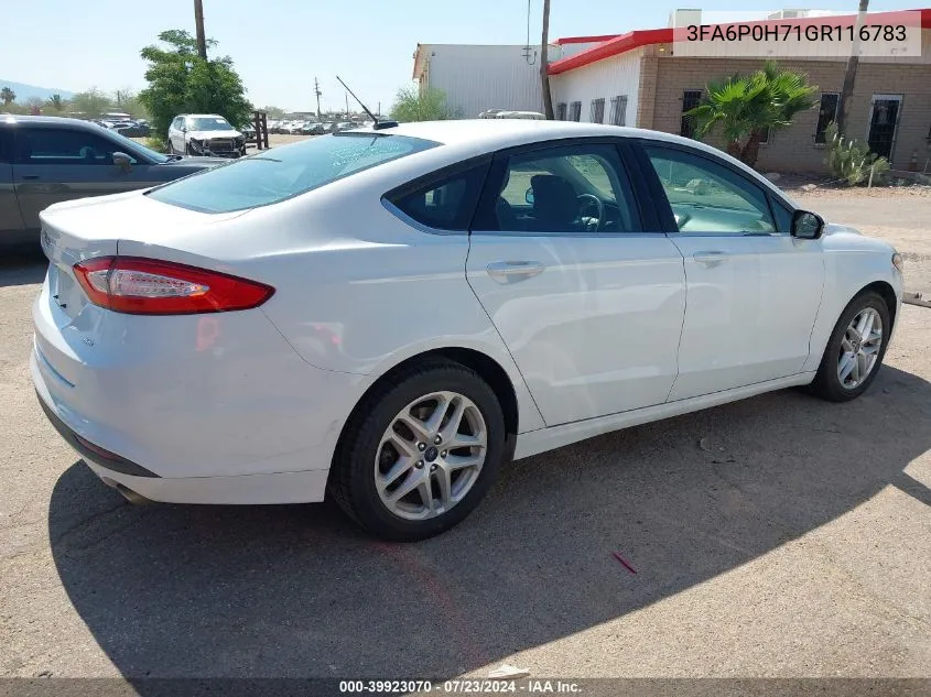 3FA6P0H71GR116783 2016 Ford Fusion Se