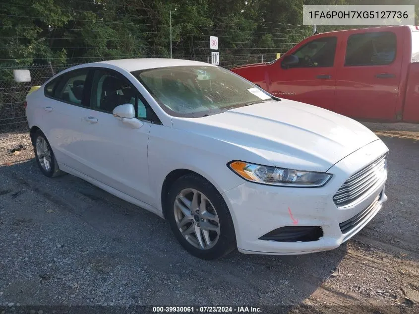 1FA6P0H7XG5127736 2016 Ford Fusion Se