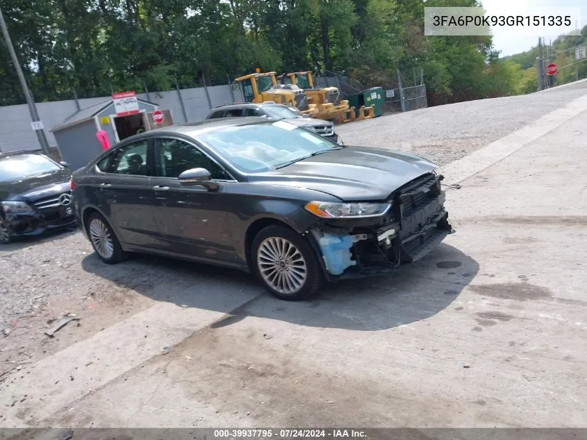 3FA6P0K93GR151335 2016 Ford Fusion Titanium