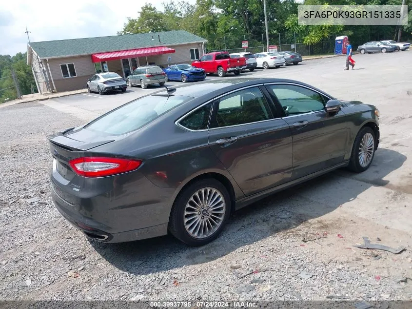 3FA6P0K93GR151335 2016 Ford Fusion Titanium