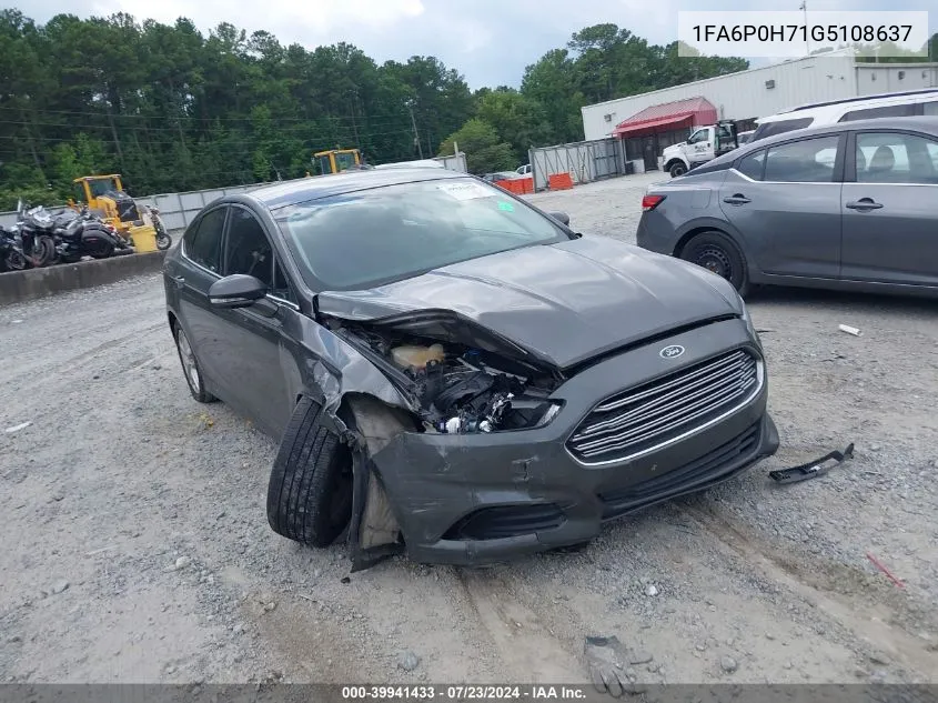 1FA6P0H71G5108637 2016 Ford Fusion Se