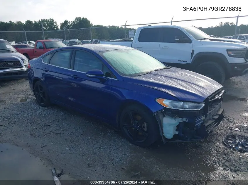 3FA6P0H79GR278838 2016 Ford Fusion Se