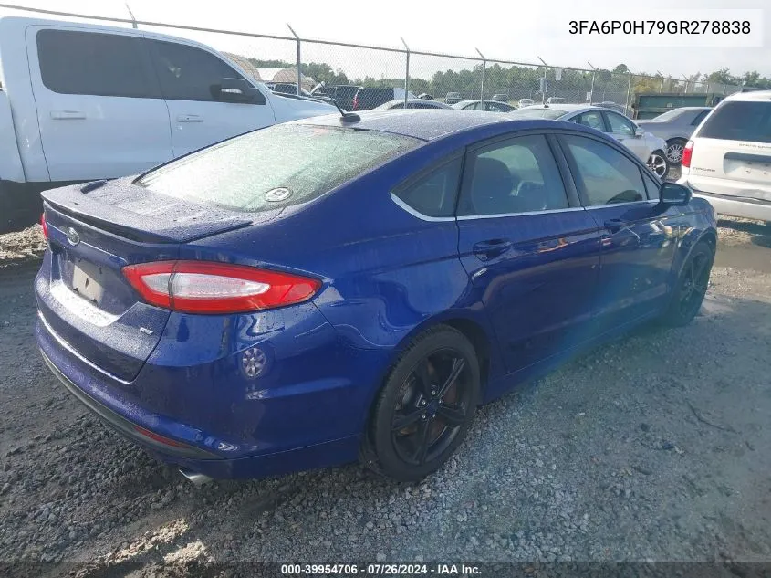 3FA6P0H79GR278838 2016 Ford Fusion Se