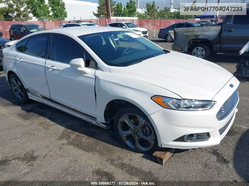 3FA6P0H77GR247233 2016 Ford Fusion Se