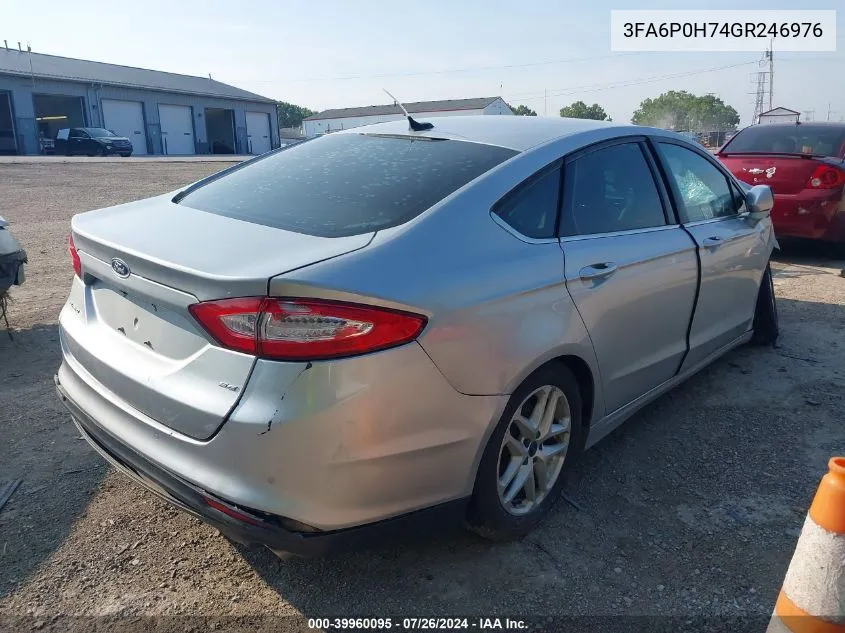 3FA6P0H74GR246976 2016 Ford Fusion Se