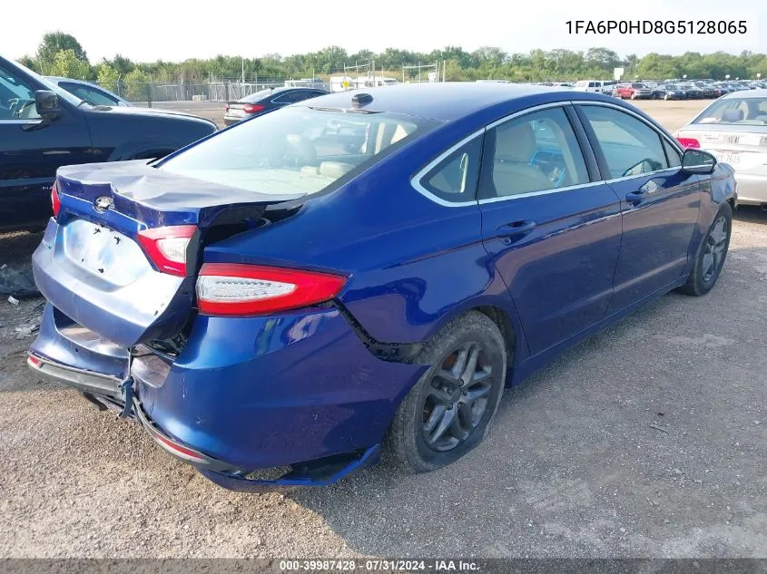 1FA6P0HD8G5128065 2016 Ford Fusion Se