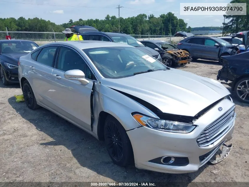 3FA6P0H93GR374790 2016 Ford Fusion Se