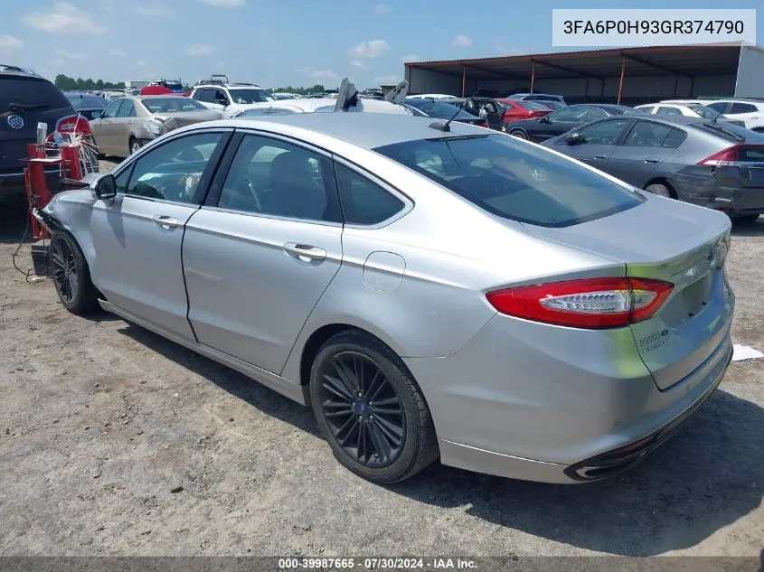 3FA6P0H93GR374790 2016 Ford Fusion Se