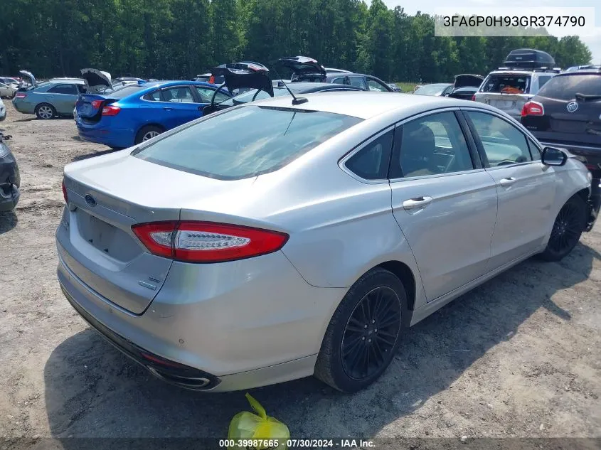 3FA6P0H93GR374790 2016 Ford Fusion Se