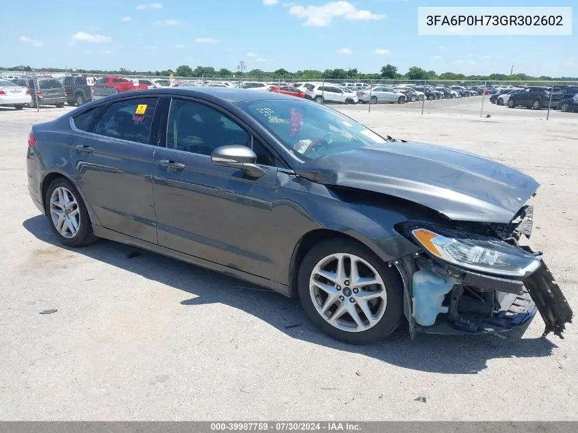 3FA6P0H73GR302602 2016 Ford Fusion Se