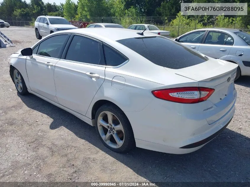 3FA6P0H76GR288095 2016 Ford Fusion Se