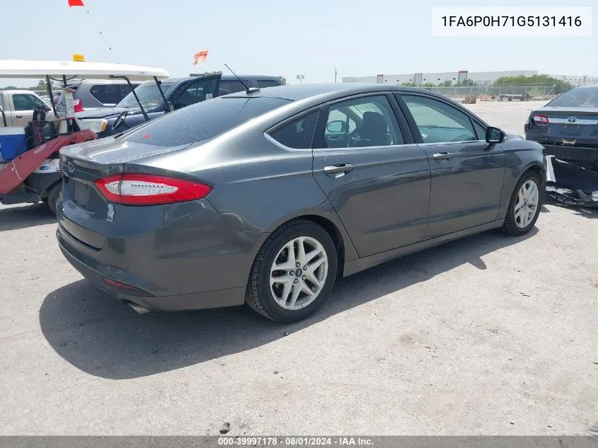 2016 Ford Fusion Se VIN: 1FA6P0H71G5131416 Lot: 39997178