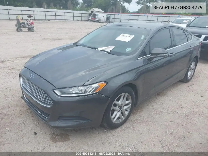 3FA6P0H77GR354279 2016 Ford Fusion Se