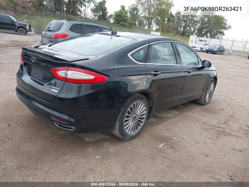 3FA6P0K98GR263421 2016 Ford Fusion Titanium