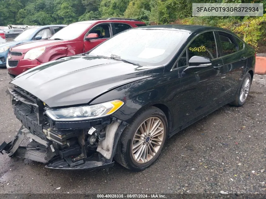 3FA6P0T93GR372934 2016 Ford Fusion Se