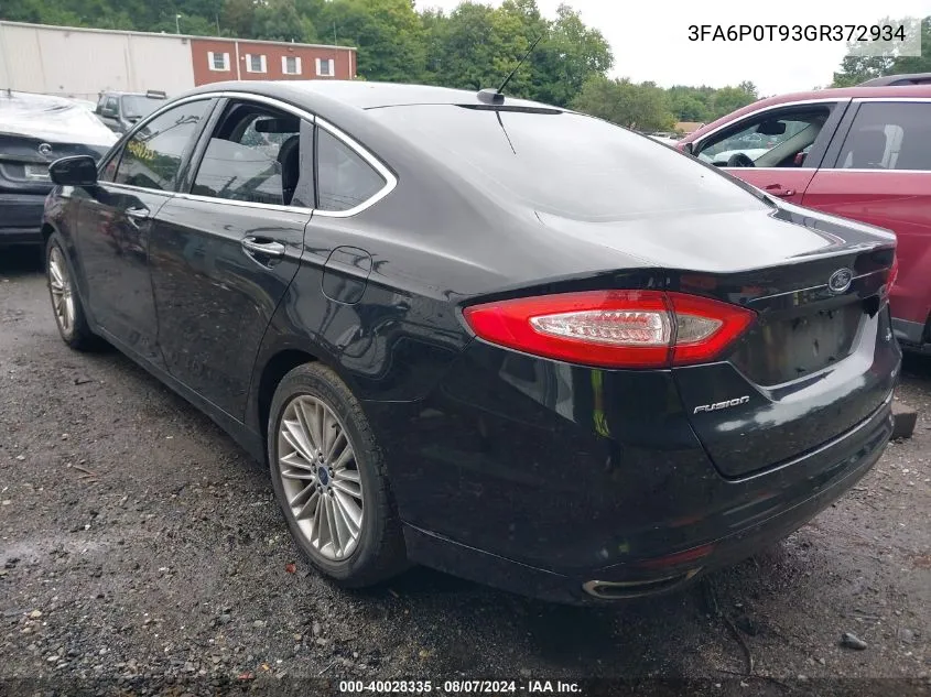 3FA6P0T93GR372934 2016 Ford Fusion Se