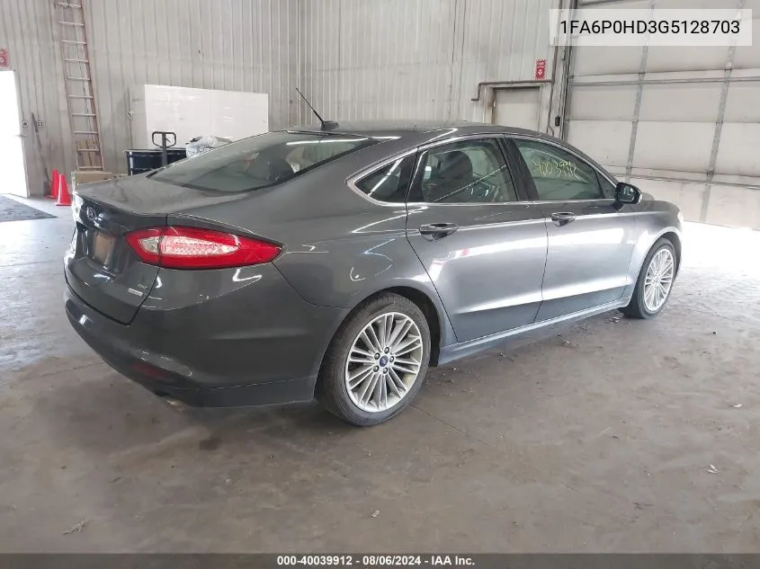 1FA6P0HD3G5128703 2016 Ford Fusion Se