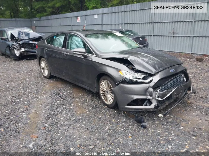 2016 Ford Fusion Se VIN: 3FA6P0H95GR348482 Lot: 40040146