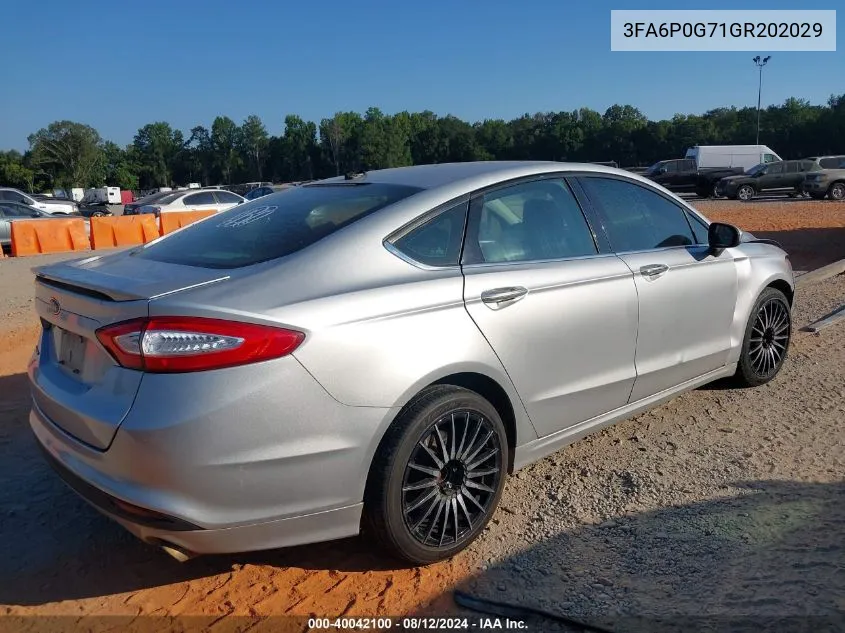 3FA6P0G71GR202029 2016 Ford Fusion S