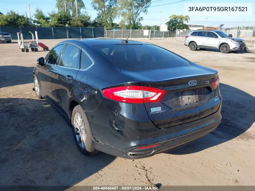 3FA6P0T95GR167521 2016 Ford Fusion Se