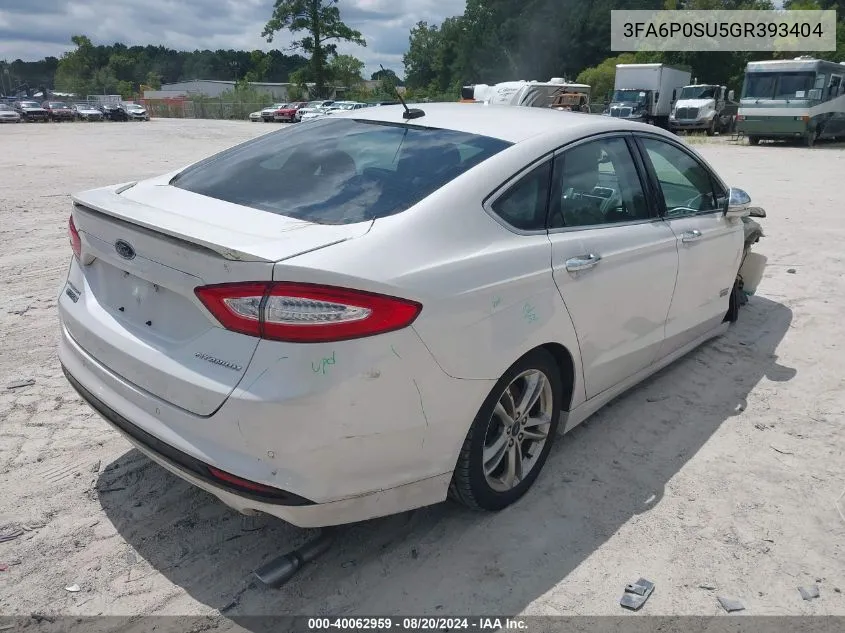 3FA6P0SU5GR393404 2016 Ford Fusion Energi Titanium Phev