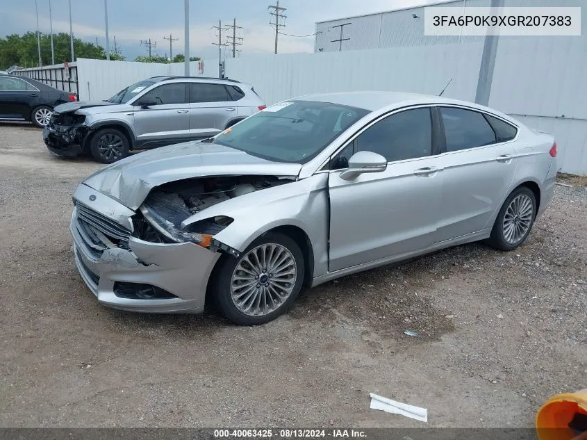 3FA6P0K9XGR207383 2016 Ford Fusion Titanium