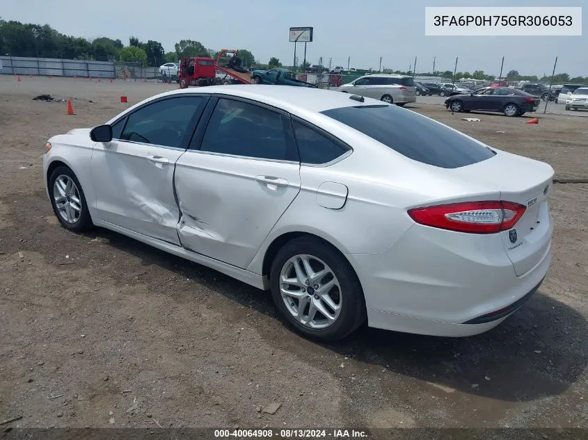 3FA6P0H75GR306053 2016 Ford Fusion Se