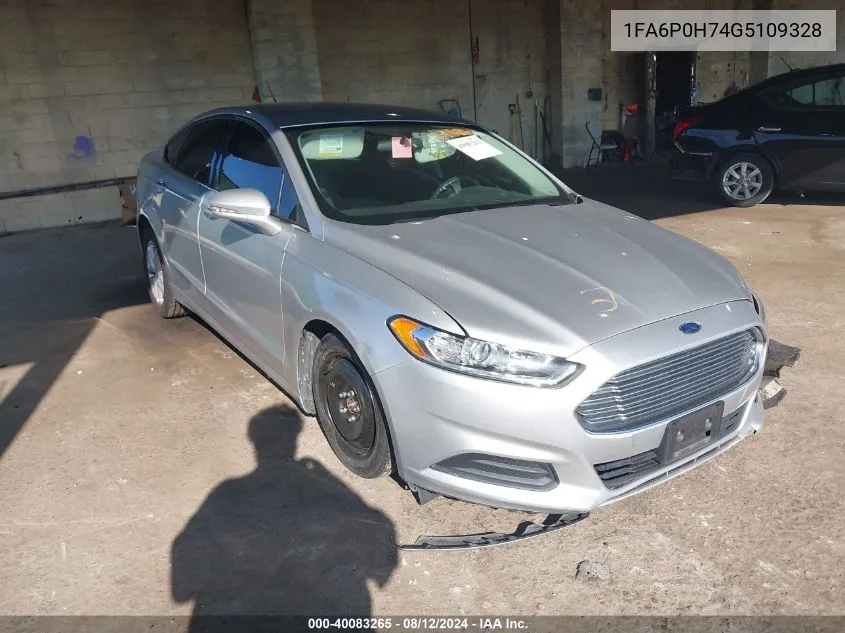 2016 Ford Fusion Se VIN: 1FA6P0H74G5109328 Lot: 40083265