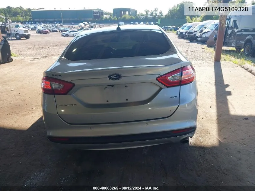 1FA6P0H74G5109328 2016 Ford Fusion Se